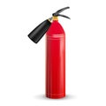 Red Fire Extinguisher Vector. Metal Red Fire Extinguisher Isolated Illustration Royalty Free Stock Photo