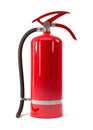 Red Fire Extinguisher on a white background Royalty Free Stock Photo