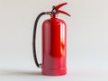 A red fire extinguisher on a white background Royalty Free Stock Photo