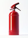 Red Fire Extinguisher White Surface Royalty Free Stock Photo