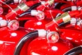 Red fire extinguishers Royalty Free Stock Photo