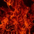 Red Fire Flames of Hell Royalty Free Stock Photo