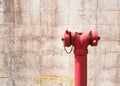 Red fire hydrant Royalty Free Stock Photo