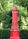Red fire hydrant in Aduard. Netherlands Royalty Free Stock Photo