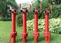 Red fire hydrant Royalty Free Stock Photo