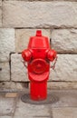 Red fire hydrant