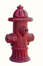 Red fire hydrant isolated Royalty Free Stock Photo