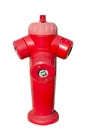 Red fire hydrant isolated Royalty Free Stock Photo