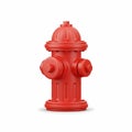 Red Fire Hydrant Isolated on White Royalty Free Stock Photo