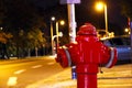 Red fire hydrant Royalty Free Stock Photo