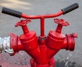 Red fire hydrant