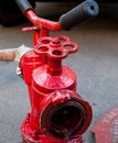 Red fire hydrant