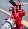 Red fire hydrant