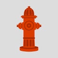 Fire hydrant vector illustration flat style