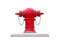 Red fire hydrant water isolated. Royalty Free Stock Photo