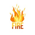 Red Fire icon Royalty Free Stock Photo
