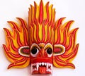 Red fire mask, Sri Lanka Royalty Free Stock Photo