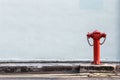 Red Fire pumps on the street Royalty Free Stock Photo