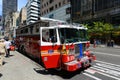 Red Fire Truck in New York City Royalty Free Stock Photo