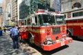 Red Fire Truck in New York City Royalty Free Stock Photo