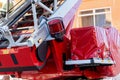 Red fire truck Royalty Free Stock Photo