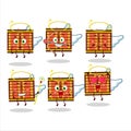 Red firecracker string cartoon designs as a cute angel character