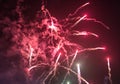 Red fireworks