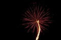 Red fireworks Royalty Free Stock Photo