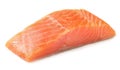 Red fish. Raw salmon fillet isolate on white background Royalty Free Stock Photo