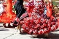 Red flamenco dresses