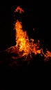 red flames burning passionately Royalty Free Stock Photo