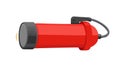 Red Flashlight Torch for Outdoor and Emergency Use, vector design Generative AI Royalty Free Stock Photo