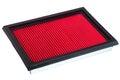 Red Flat engine air filter. Royalty Free Stock Photo