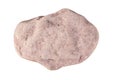 Red flat granite stone isolate on white background Royalty Free Stock Photo