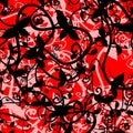 Red floral background Royalty Free Stock Photo