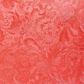 a red floral ornament brocade textile pattern Royalty Free Stock Photo