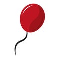 Red flying balloon Vector Royalty Free Stock Photo