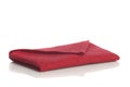 Red folded napkin