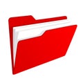 Red folder icon Royalty Free Stock Photo