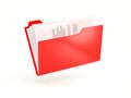 Red folder icon Royalty Free Stock Photo