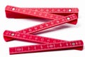 Red Folding Rule Royalty Free Stock Photo