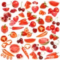 Red food collection Royalty Free Stock Photo