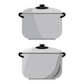 red food presto kitchen stove rice pot vector