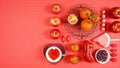 Red foods with healthy antioxidants and health benefits creative concept. Royalty Free Stock Photo