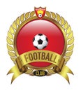 Red Football Club logo bevel with leaf