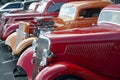 1936 Red Ford in a Classic Car Show Royalty Free Stock Photo