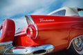 Red 1956 Ford Thunderbird Convertible Royalty Free Stock Photo