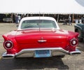 1957 Red Ford Thunderbird Rear View