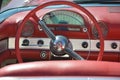 Red Ford Thunderbird wheel Royalty Free Stock Photo