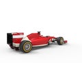 Red Formula One Car - Soft Tires Equiped Royalty Free Stock Photo